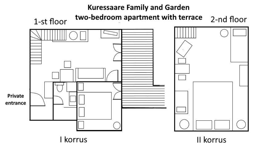 Kuressaare Family And Garden Apartments المظهر الخارجي الصورة