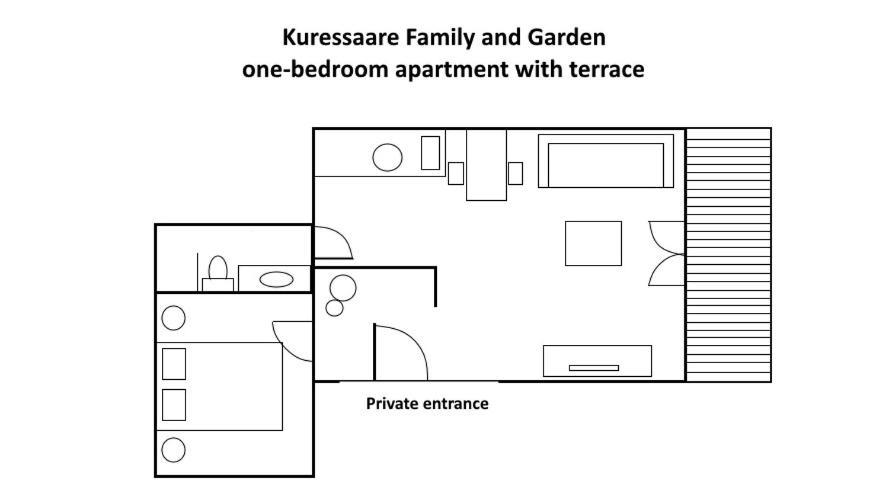 Kuressaare Family And Garden Apartments المظهر الخارجي الصورة